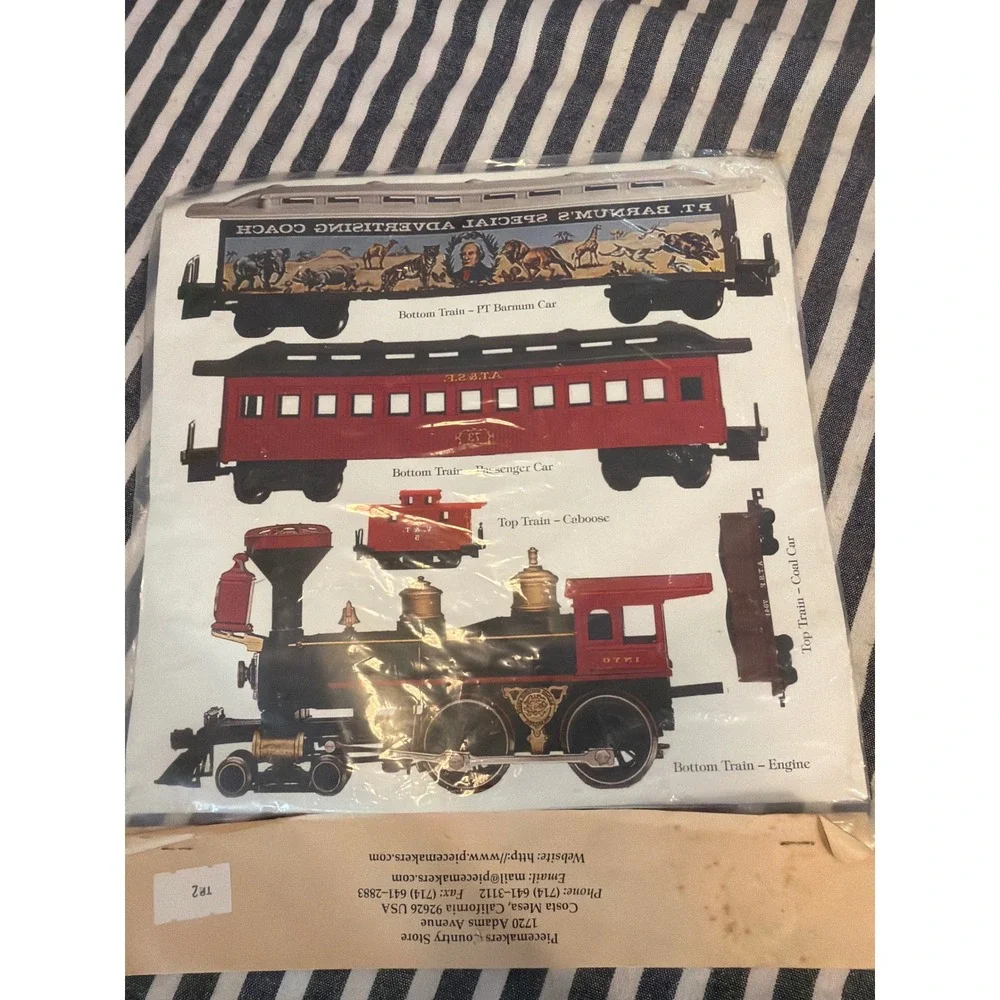 Vintage Piecemakers 2000 Train Images for Photo Transfer Fabric Crafting NEW